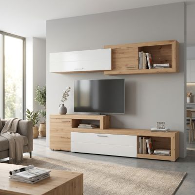 BILLIE - parete attrezzata quattro ante moderna minimal in legno