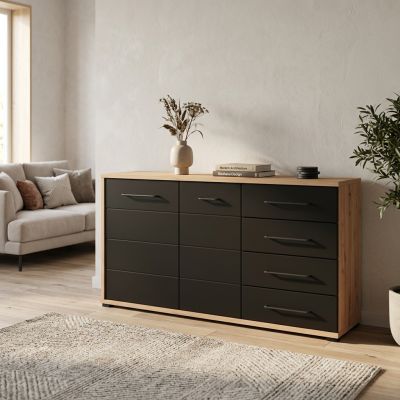 ELLIE - madia due ante quattro cassetti moderna