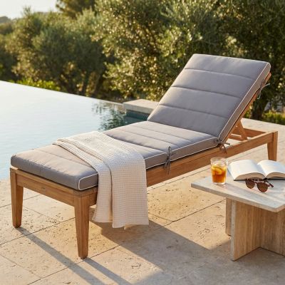 KING - cuscino sdraio con doppia cucitura idrorepellente