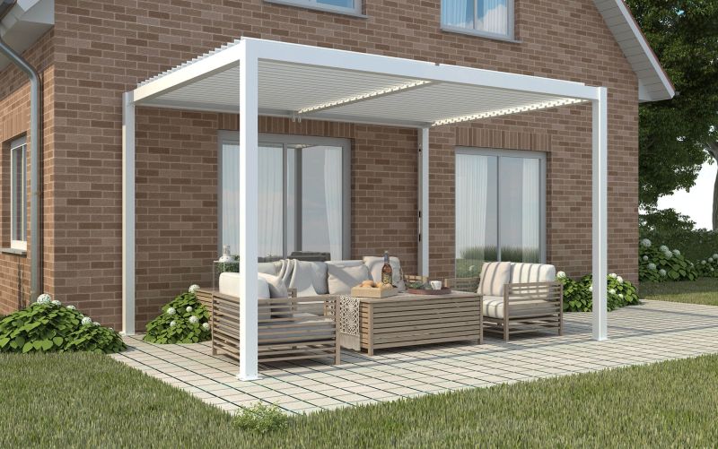NIMBUS - pergola bioclimatica in alluminio 3x4