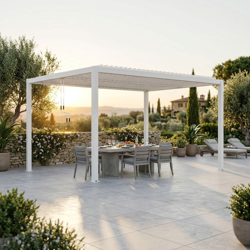 NIMBUS - pergola bioclimatica in alluminio 3x4