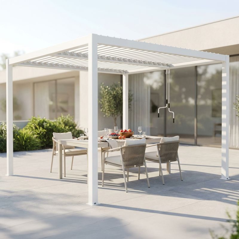NIMBUS - pergola bioclimatica in alluminio 4x4