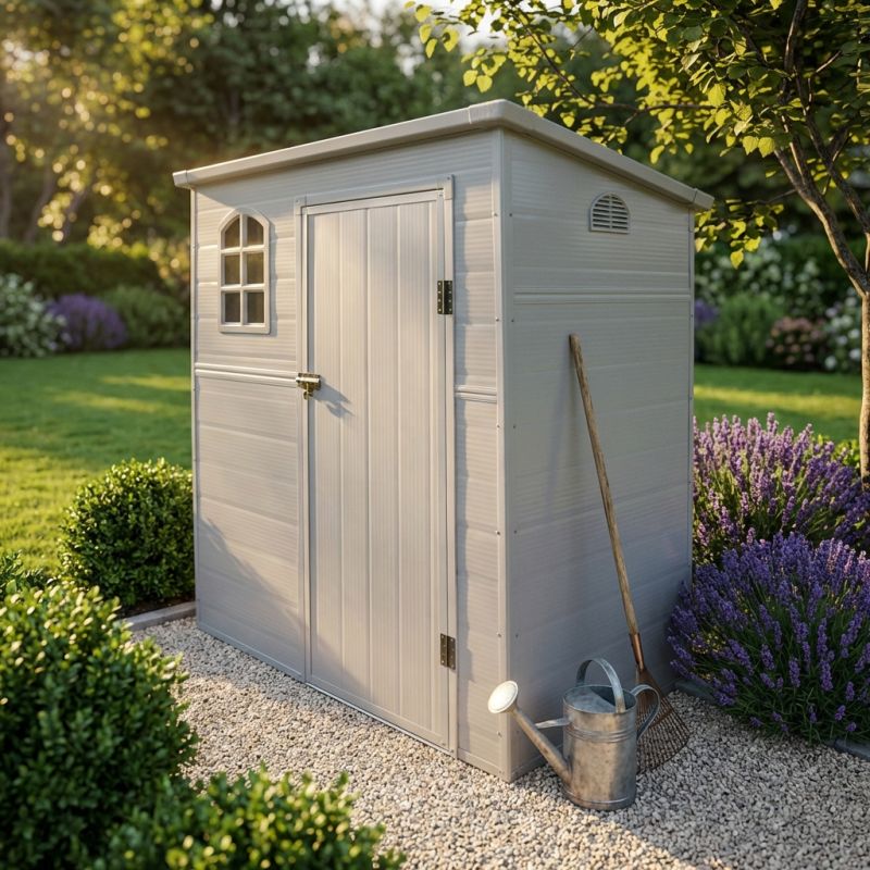 GAGGY - casetta in resina da giardino porta attrezzi