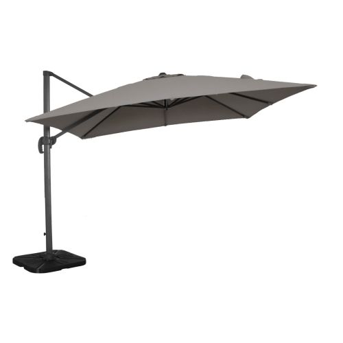 BACTRUS - ombrellone da giardino decentrato 3 x 3 m
