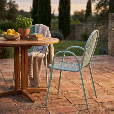 MARIS - poltrona da giardino impilabile in ferro