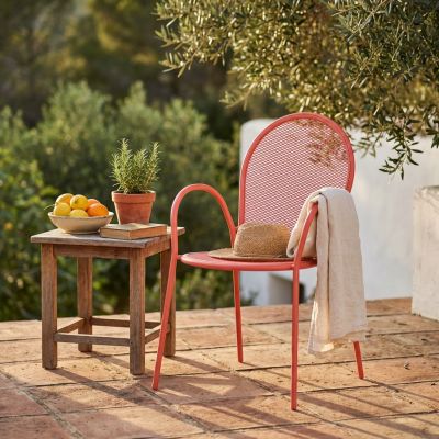 MARIS - poltrona da giardino impilabile in ferro