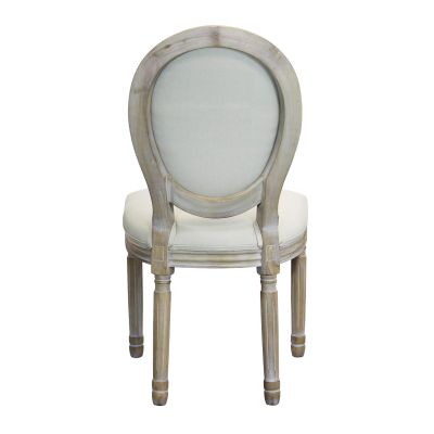 OVAL BACK - sedia vintage in tessuto