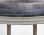 OVAL BACK - sedia vintage in simil pelle