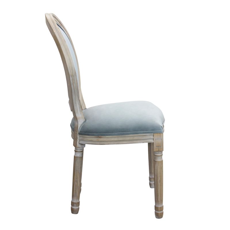 OVAL BACK - sedia vintage in velluto
