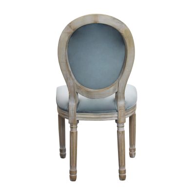 OVAL BACK - sedia vintage in velluto