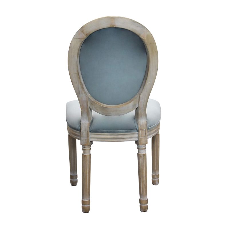 OVAL BACK - sedia vintage in velluto