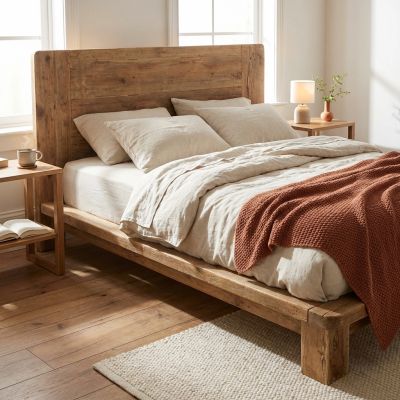 PEZ - letto in legno di pino invecchiato