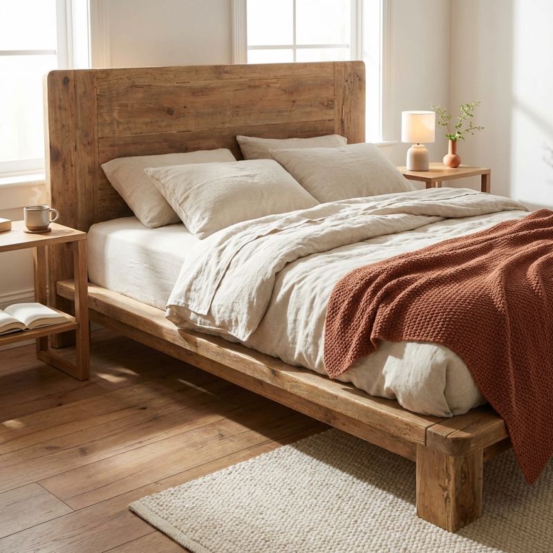 PEZ - letto in legno di pino invecchiato