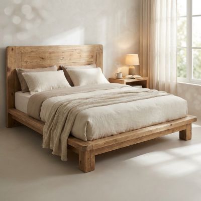 PEZ - letto in legno di pino invecchiato