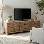 PEZ - porta tv con 6 cassetti in legno di pino riciclato