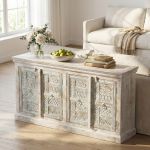 ETER - madia legno di mango bianco
