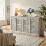 ETER - madia legno di mango bianco