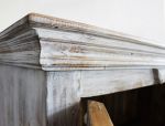 ETER - porta tv legno di mango bianco