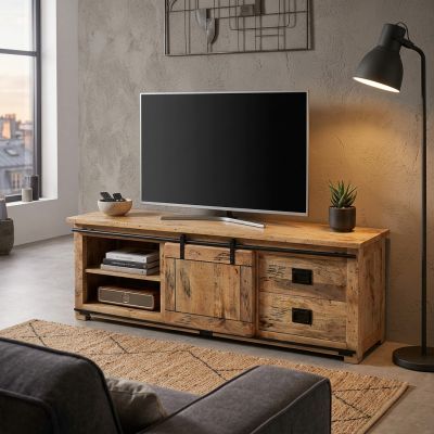 BEILY - porta tv legno di mango