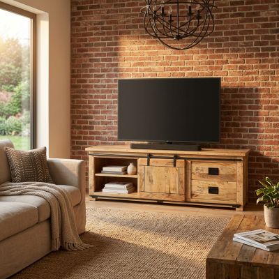 BEILY - porta tv legno di mango