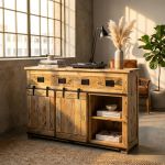 BEILY - madia legno di mango quattro cassetti
