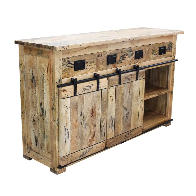 BEILY - madia legno di mango quattro cassetti