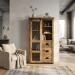 BEILY - credenza legno di mango tre cassetti