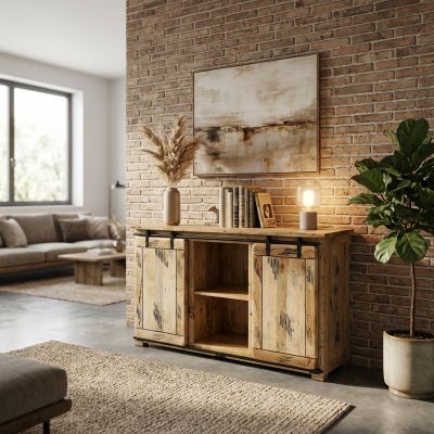 BEILY - madia legno di mango tre cassetti