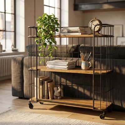 JO - libreria industrial con ruote
