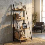 SPECTER - libreria industrial in legno e acciaio