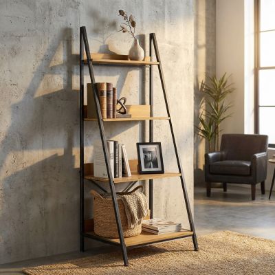 SPECTER - libreria industrial in legno e acciaio