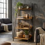 SPECTER - libreria industrial in legno e acciaio