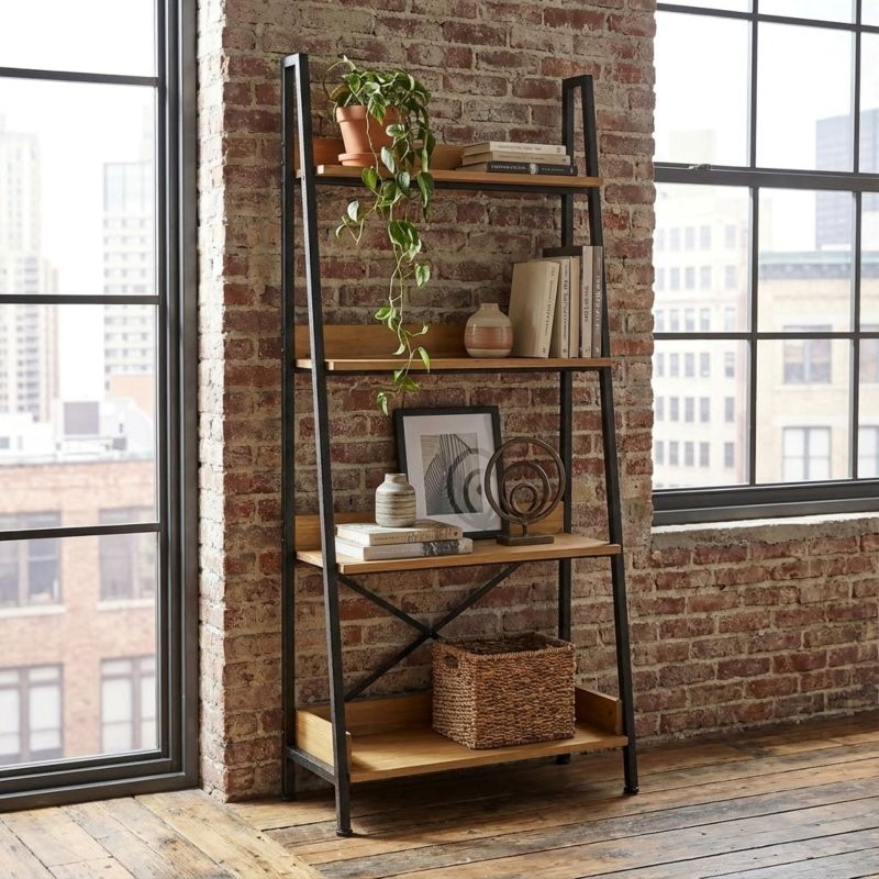 SPECTER - libreria industrial in legno e acciaio