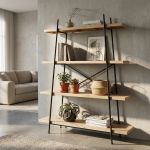 SHELFY - libreria industrial in legno e acciaio