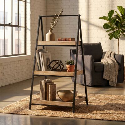 LEVELY - libreria industrial in legno e acciaio