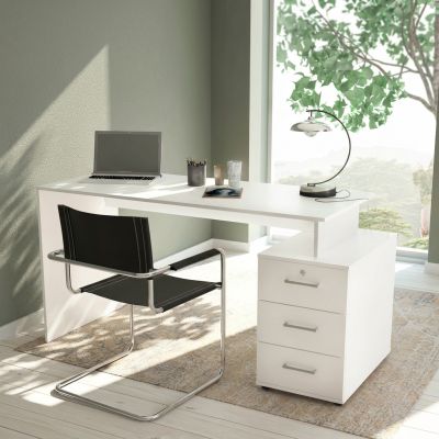 GALLIENO - scrivania moderna con cassetti 139x60x76 h