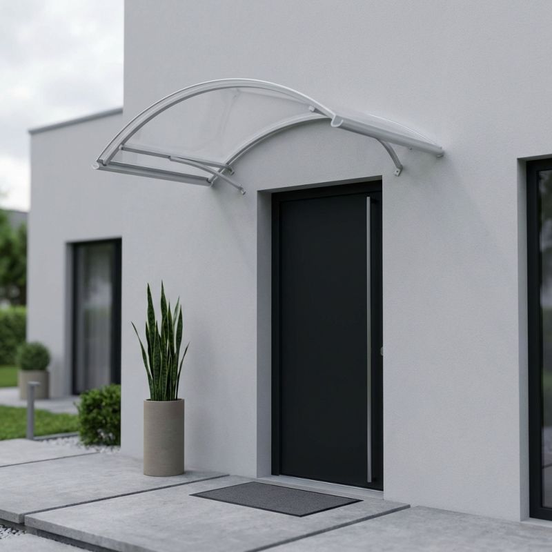 AKARI - pensilina in policarbonato porta ingresso 120 x 140 cm