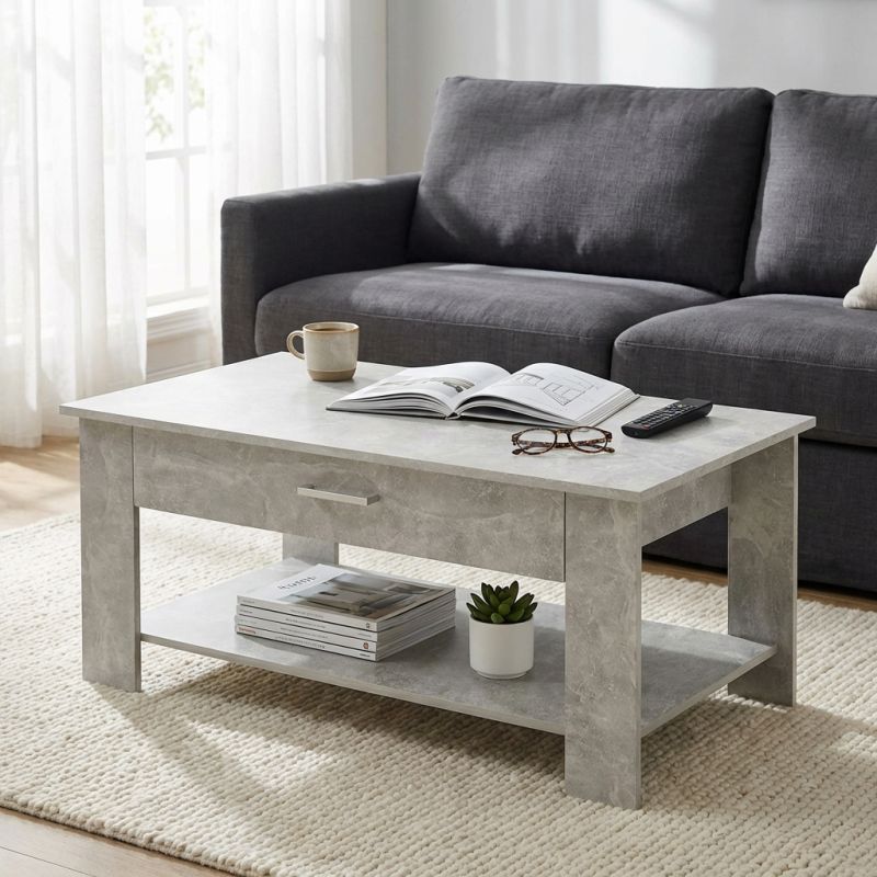 BERRY - tavolino da salotto moderno cm 110 x 60 x 44 h