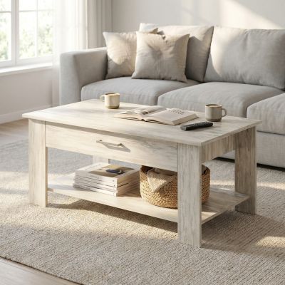 BERRY - tavolino da salotto moderno cm 110 x 60 x 44 h