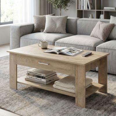 BERRY - tavolino da salotto moderno cm 110 x 60 x 44 h