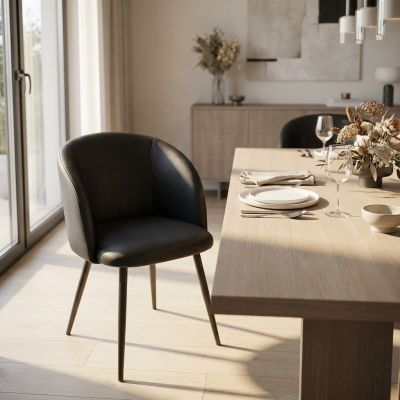 ALADIN - poltrona imbottita per sala da pranzo in velluto