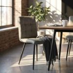 ROSA - sedia imbottita per sala da pranzo in ecopelle