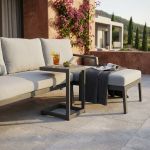 DRAG - divano da giardino in alluminio con tavolino
