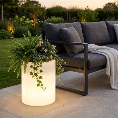 SKIPPER - vaso luminoso rgb con pannello solare