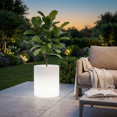 SKIPPER - vaso luminoso rgb con pannello solare