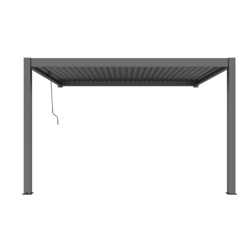 NIMBUS - pergola bioclimatica addossata in alluminio 3 x 4 m
