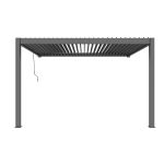NIMBUS - pergola bioclimatica addossata in alluminio 3 x 4 m