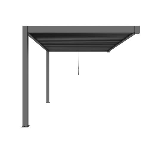 NIMBUS - pergola bioclimatica addossata in alluminio 3 x 4 m