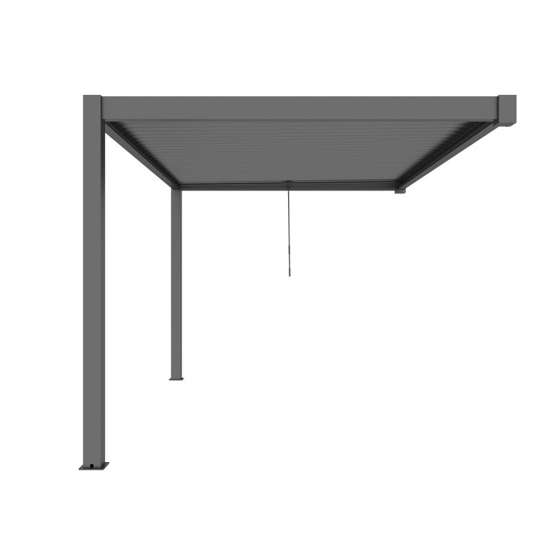 NIMBUS - pergola bioclimatica addossata in alluminio 3 x 4 m