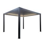 FIREBOLT - pergola bioclimatica motorizzata con led in alluminio 3 x 4 m
